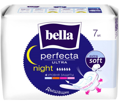 Прокладки Белла Перфекта ультра найт Extra Soft 7шт