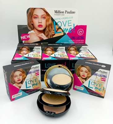 Пудра для лица Million Pauline 2 в 1, микс оттенков 24 гр М19-37