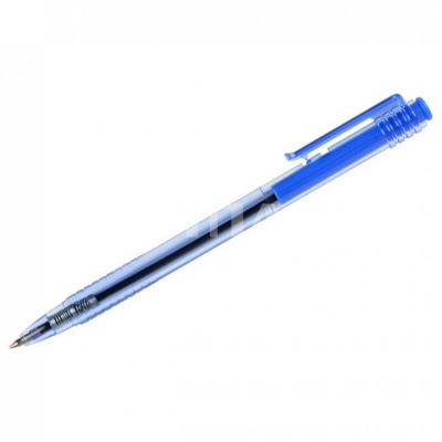 Ручка шариковая автомат Стамм "500" синяя, 0,7мм