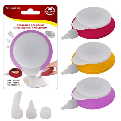 Декоратор для крема с 3 насадками "Кондитер" DA80-372