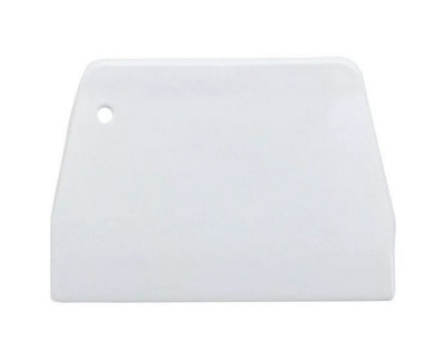 Скребок-шпатель кондитерский пластик (прямоугольный), 193*126 мм