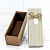 Коробка картон прямоугольная  27*9,5*9см (коричневая+бант полоска)