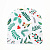 Грелка на чайник «Сhristmas leaves» 28х28см, 100% хлопок 7182035