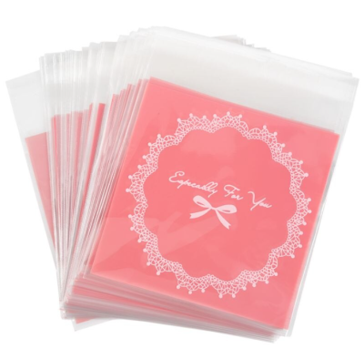 Пакет фасовочный, прозрачный, 18х18 см, с липкой лентой