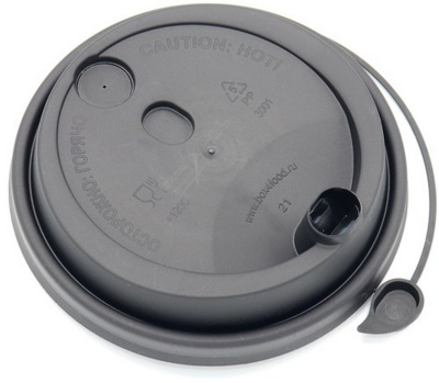 Крышка чёрная матовая TL90 (закрыв носик) ВЗЛП