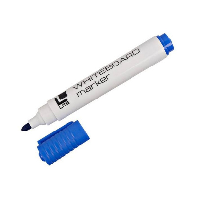 Маркер д/белых досок круглый 3 мм, синий, Lite
