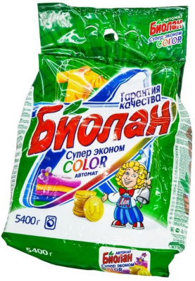 Стир. порошок Биолан автомат 5,4кг Супер эконом колор