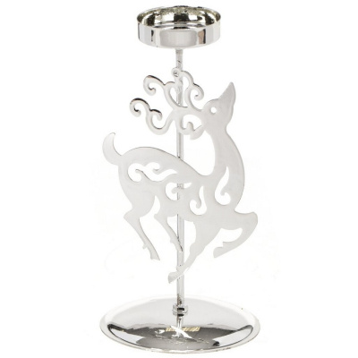 Металлический подсвечник "Олень"