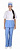 Костюм "СТЕФАНИ" женский: куртка, брюки, колпак белый с голубым р. 44-46/158-164