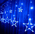 Гирлянда эл. бахрома 3 м (65*40*30), синий, 12 LED "Звезды"