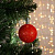 Игрушка световая "Елочный шар" 6см 1 LED, RGB, КРАСНЫЙ 2361524   