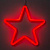 Фигура светодиодная "Звезда красная" 28х28х2 см КРАСНЫЙ 5060085   