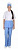 Костюм "СТЕФАНИ" женский: куртка, брюки, колпак белый с голубым р. 52-54/158-164
