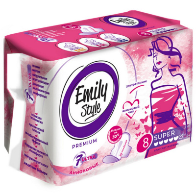 Прокладки Emily Style супер 8 шт