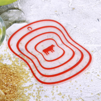 Доска разделочная пластиковая гибкая 20*15см "Мясо"