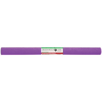 Бумага крепированная Greenwich Line, 50*250см сиреневая, в рулоне CR25040