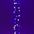 Гирлянда эл. нить 4 м, белый/синий, 200 LED "Мишура"