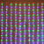 Гирлянда эл. д/улицы занавес 3х2 м, мультицвет, 480 LED "Водопад" 