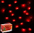 Гирлянда эл. нить 7 м, красный, 50 LED "Полусфера" 121-006