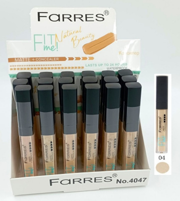Консилер д/лица Farres "Fit Me" матирующий, водостойкий 6 гр 4047-104