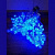 Гирлянда эл. занавес 2х2 м, голубой, 200 LED "Разбитые шарики"