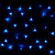 Гирлянда эл. нить 9,5 м, синий, 100 LED 129-019