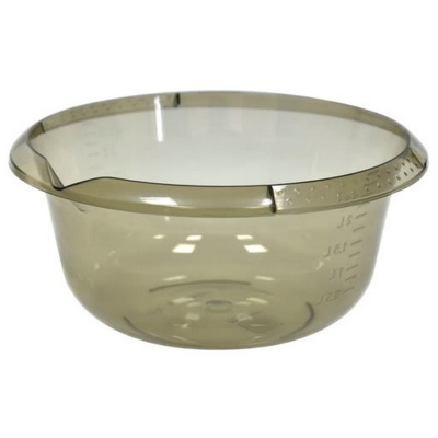 Миска 4 л, с мерным делением, дымчатый прозрачный