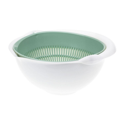 Дуршлаг для крупы Фисташковый 11х24х22 см