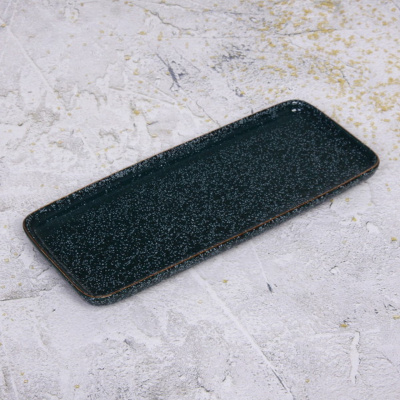 Блюдо керамическое "Green Stone" 31,2*13,1*2,2см