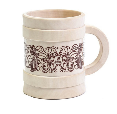 Кружка "Банные штучки" 0,5л точёная 32240