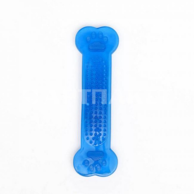 Игрушка резиновая жевательная "Собачий деликатес" 14 см, синяя 7989720