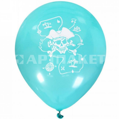 Шары воздушные 5 шт 10"/25см "Пират", (микс) 
