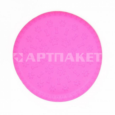 Фрисби "Косточки и лапки", 18,6 см розовый 7119189