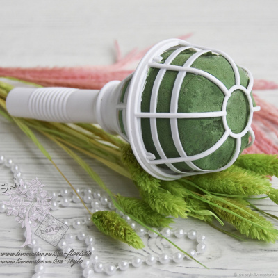 Оазис д/цветов Микрофон подбукетница 18см 