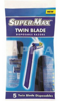 Станок для бритья Super-Max Twin Blad 5шт
