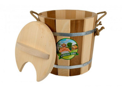 Запарник 8л с крышкой  "Zebra" ТМ "Бацькина баня" 30 343