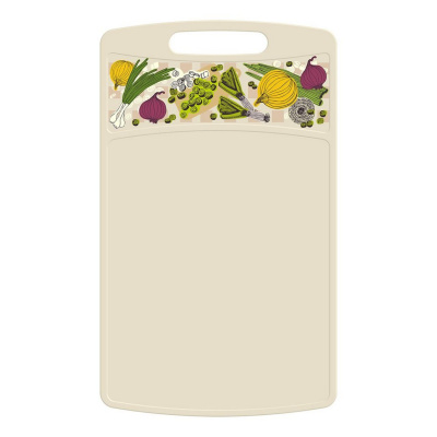 Доска разделочная пластик, 26x15,5x3,5 см светло-бежевый, "Idiland   Bergamo"