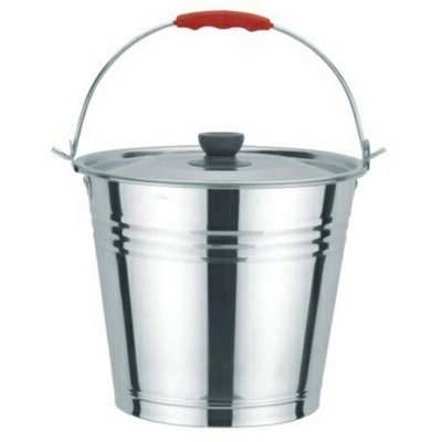 Ведро 8л нерж с/крыш.  МХ104-8L