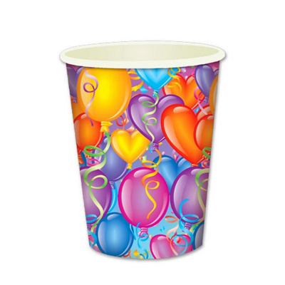 Стакан бум. 250 мл. праздничный /6 шт/ Праздничное настроение