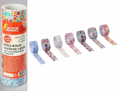 Ленты клейкие для декора "Микс №2" 7 шт 5132685