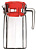 Кувшин 1,235 л. d=95, h=225 мм с красной крышкой Кошем