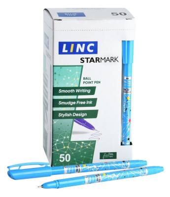 Ручка шариковая Linc Starmark синяя 0,7 мм 950F