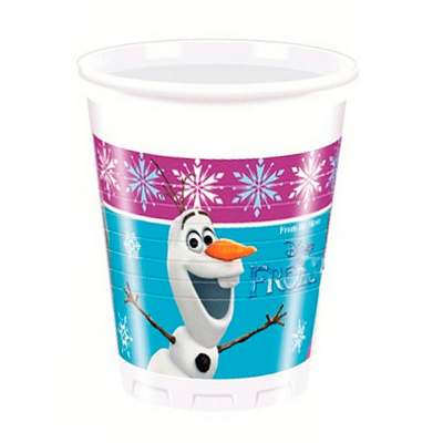 Стакан пластиковый 200мл Холодное Сердце Северное Сияние 8шт.