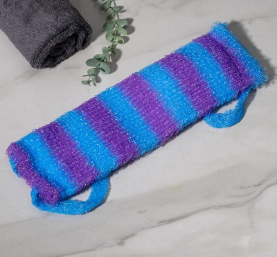 Мочалка д/тела "Махровая" цвет микс 1847138