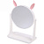 Зеркало настольное с подставкой для косметики "Beauty - Bunny", цвет белый