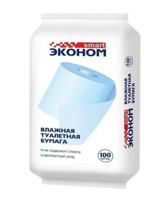 Т/бумага влажная Эконом Смарт № 100