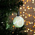 Игрушка световая "Елочный шар узоры краской" 5см 1 LED, RGB, ЖЕЛТЫЙ 2361550   