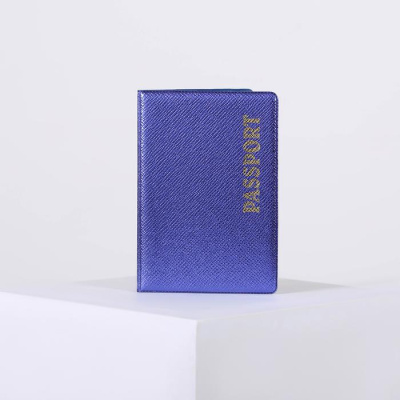 Обложка для паспорта блеск, синий 4737100