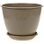 Горшок д/цветов пластик с поддоном, 1,8 л, "Корсика", фрапе Горшок д/цветов пластик с поддоном, 1,8 л, "Корсика", фрапе