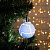 Игрушка световая "Елочный шар узоры краской" 5см 1LED, RGB, БЕЛЫЙ 2361542 